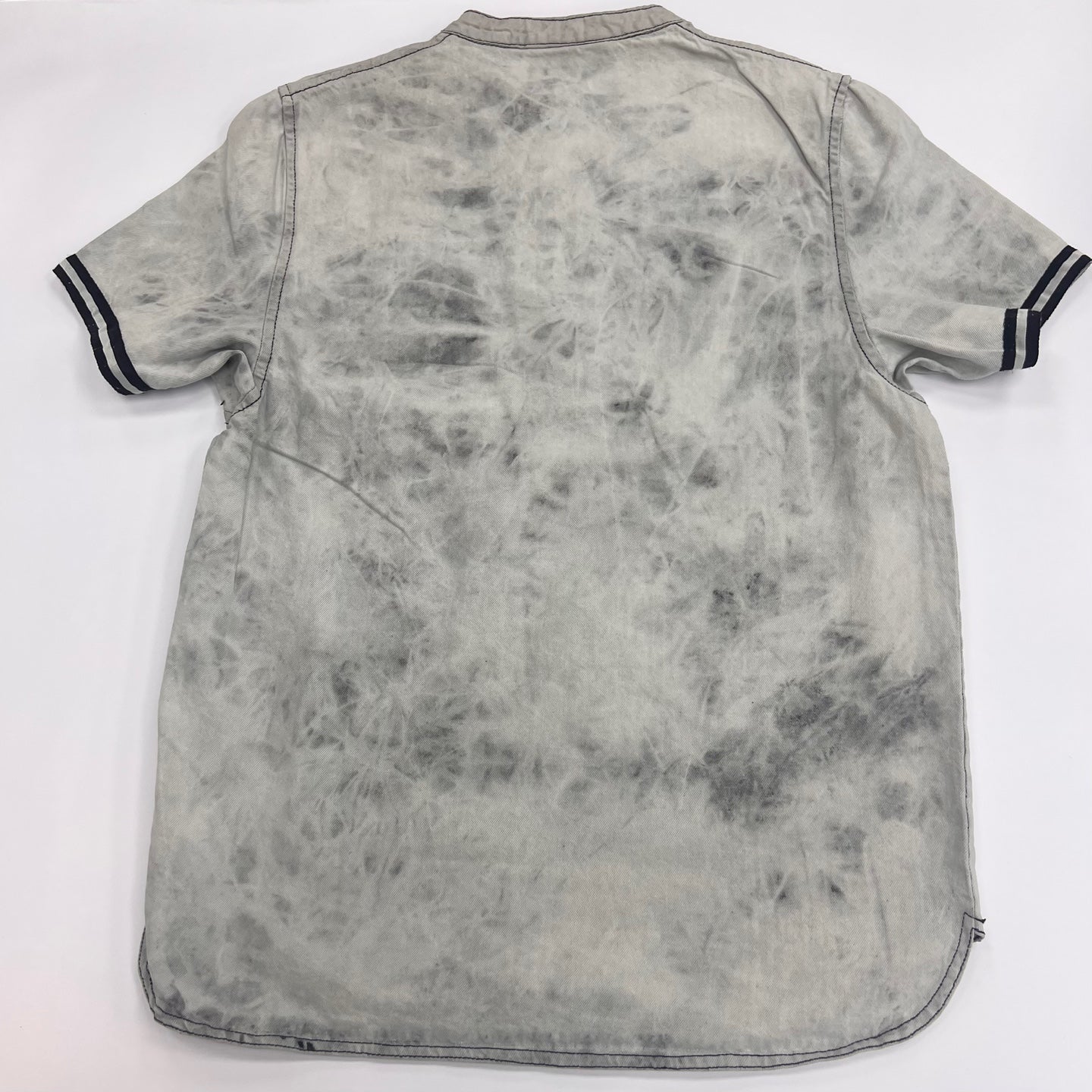 Men's Acid Wash Baseball Henry Jersey T-Shirt