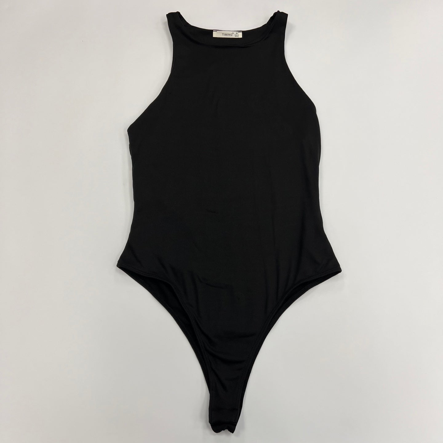 Women's High neck basic knit bodysuit