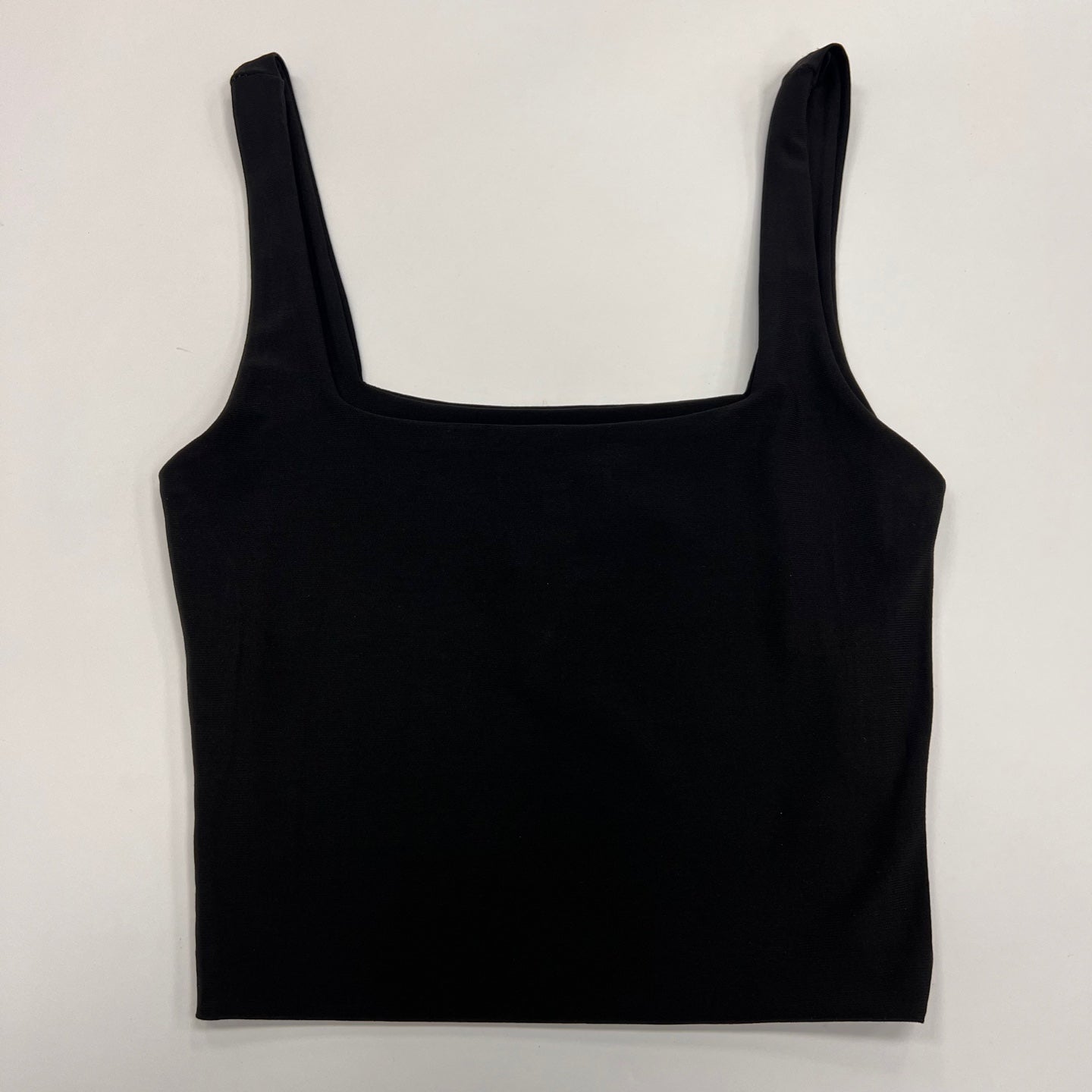Double Layer Square Neck Crop Top