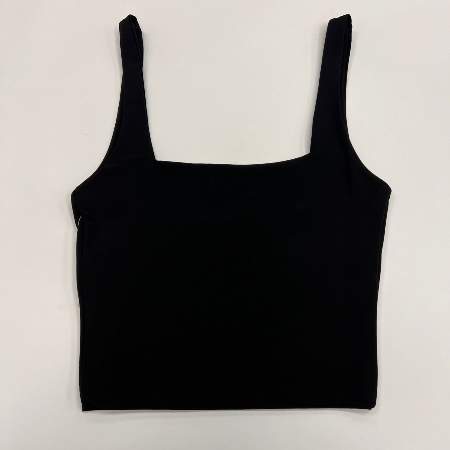 Double Layer Square Neck Crop Top