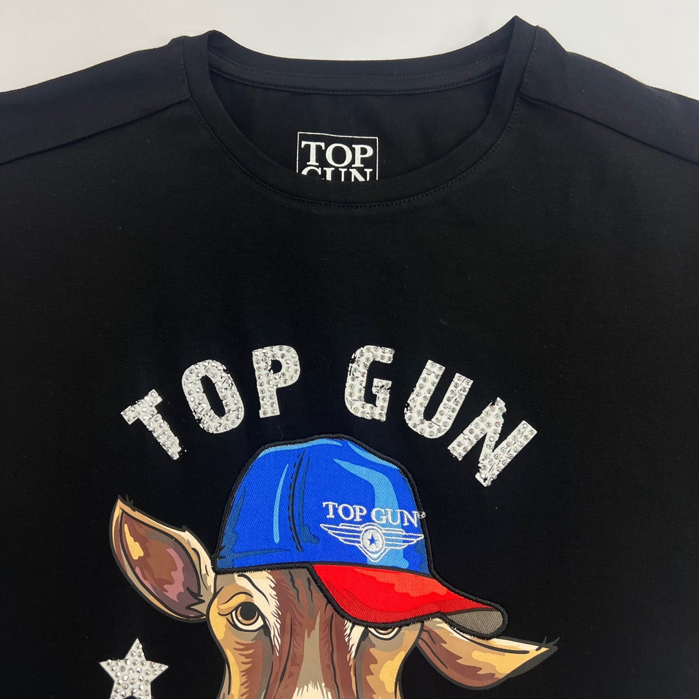 TOP GUN GOAT Graphic Print T-Shirt