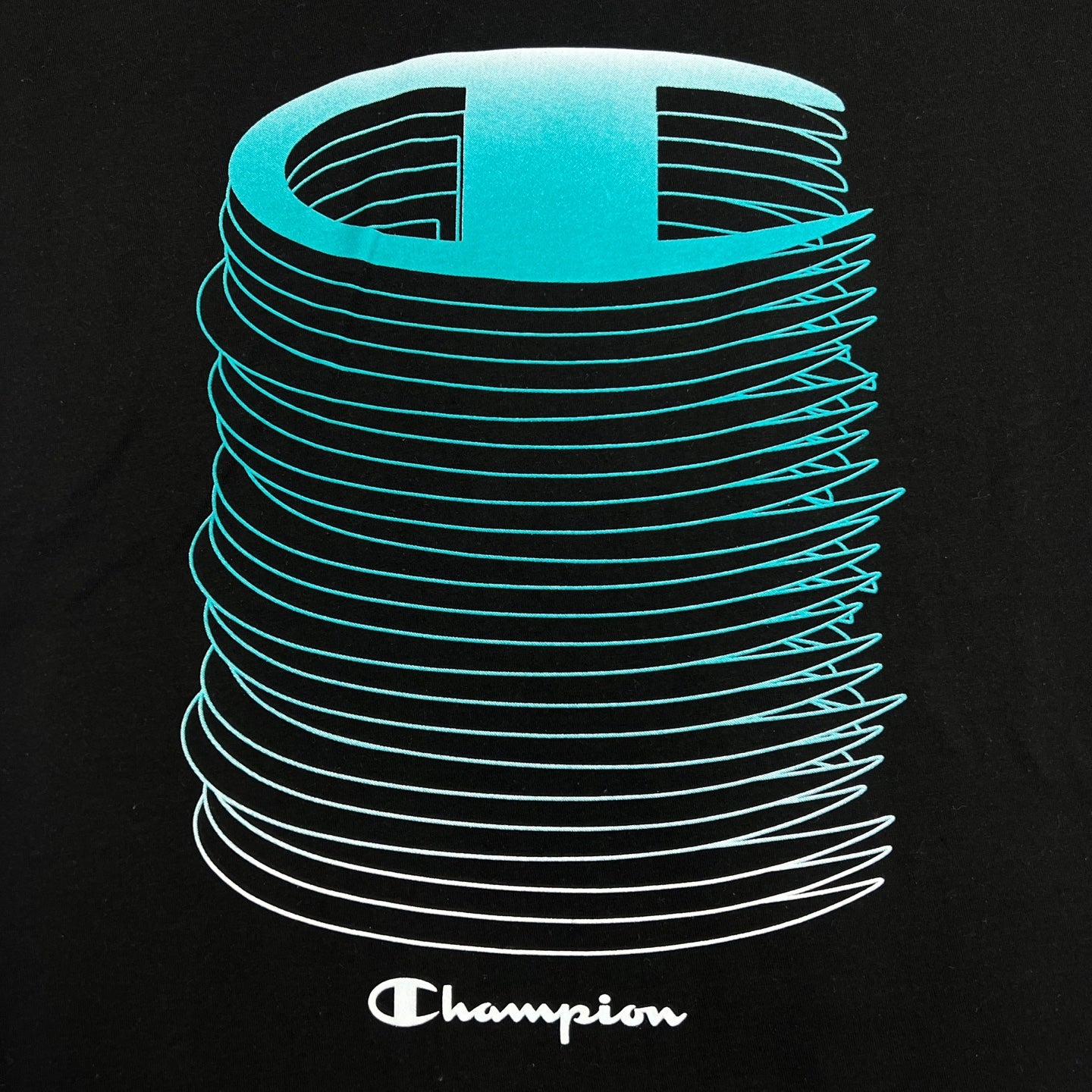Champion Logo Stacked Graphic T-Shirt
