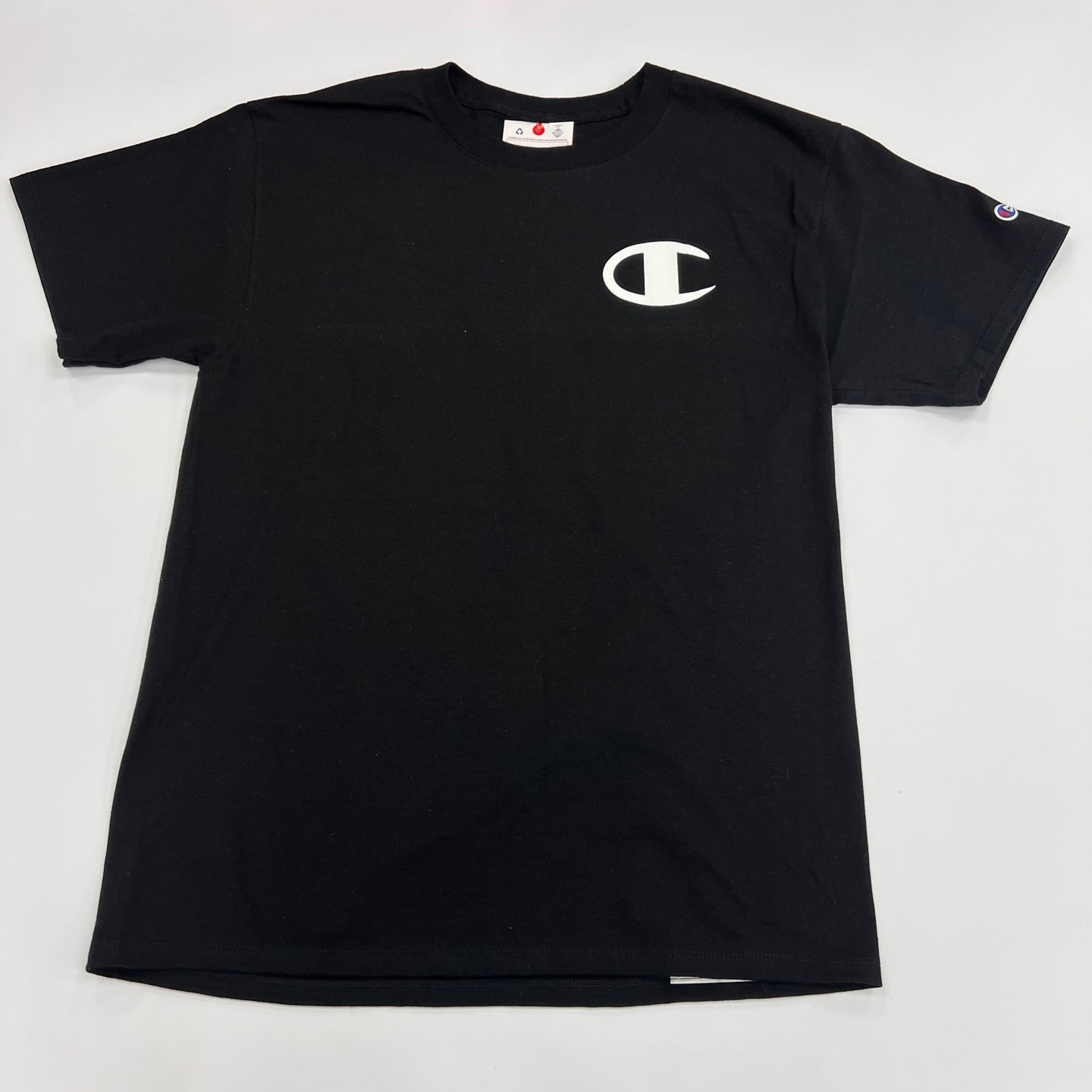 Champion logo print outlet t shirt