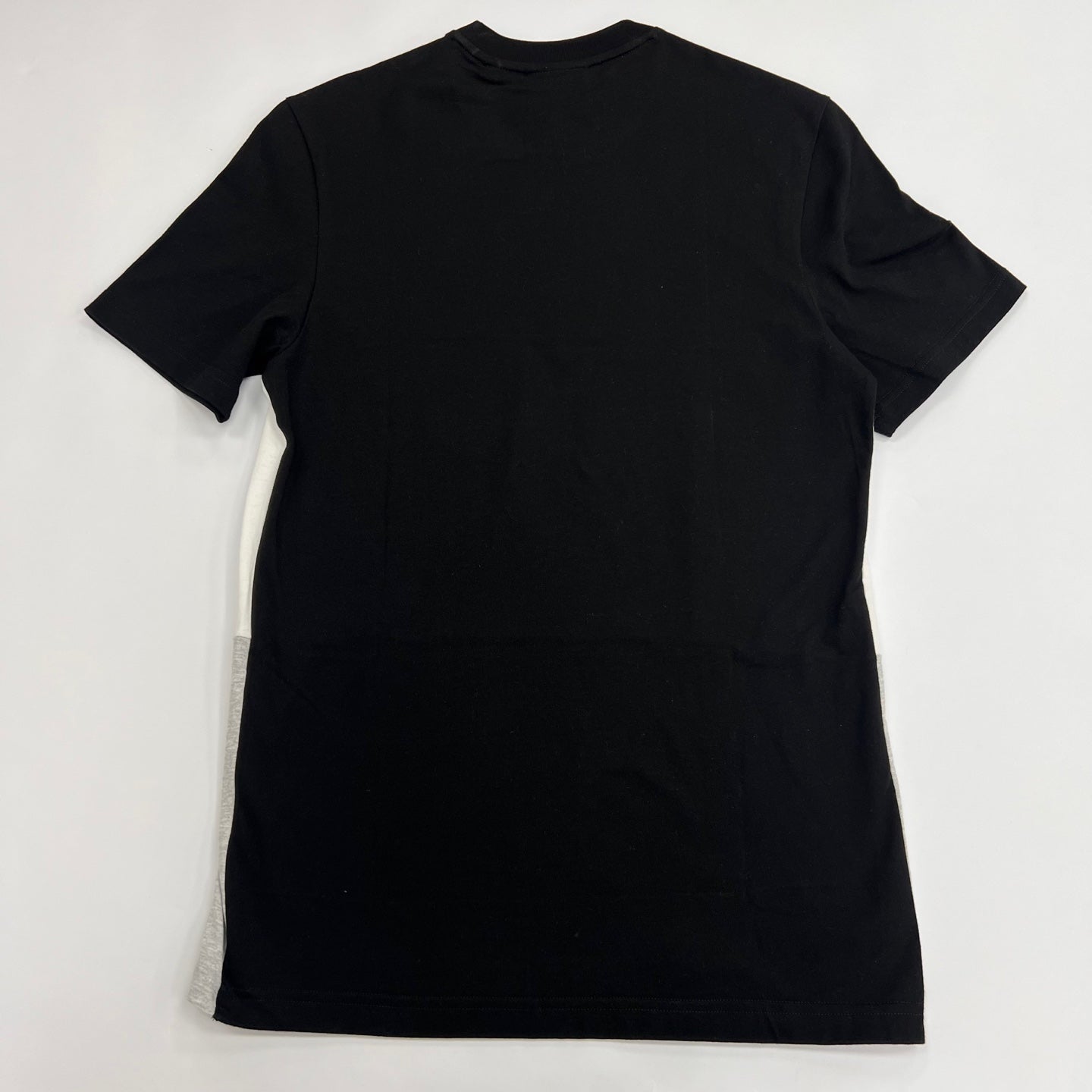 LACOSTE 3D Lettered Colorblock Cotton T-shirt - BLACK/GREY