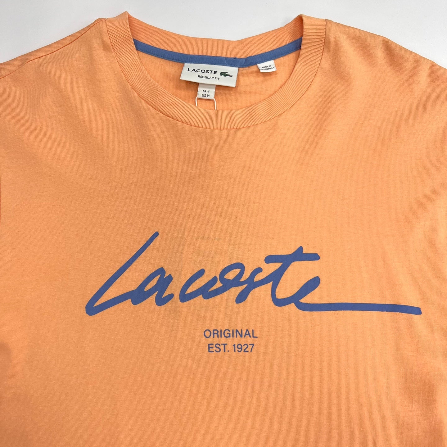 LACOSTE Print Lettering Cotton T-shirt