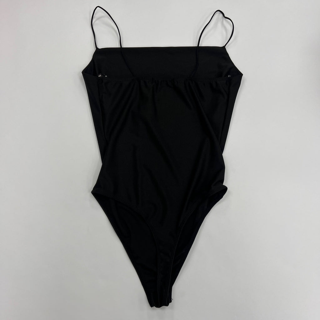 Spaghetti Strip Sleeveless Bodysuit Top