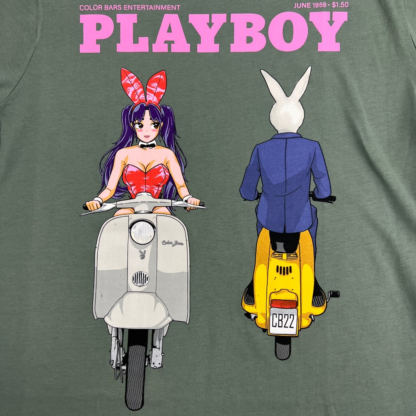 PLAYBOY Motor Bike Graphic T-Shirt
