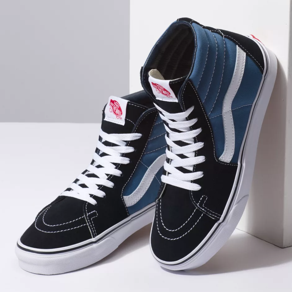 VANS SK8 HI Unisex Old Skool Authentic Shoe Navy K MOMO