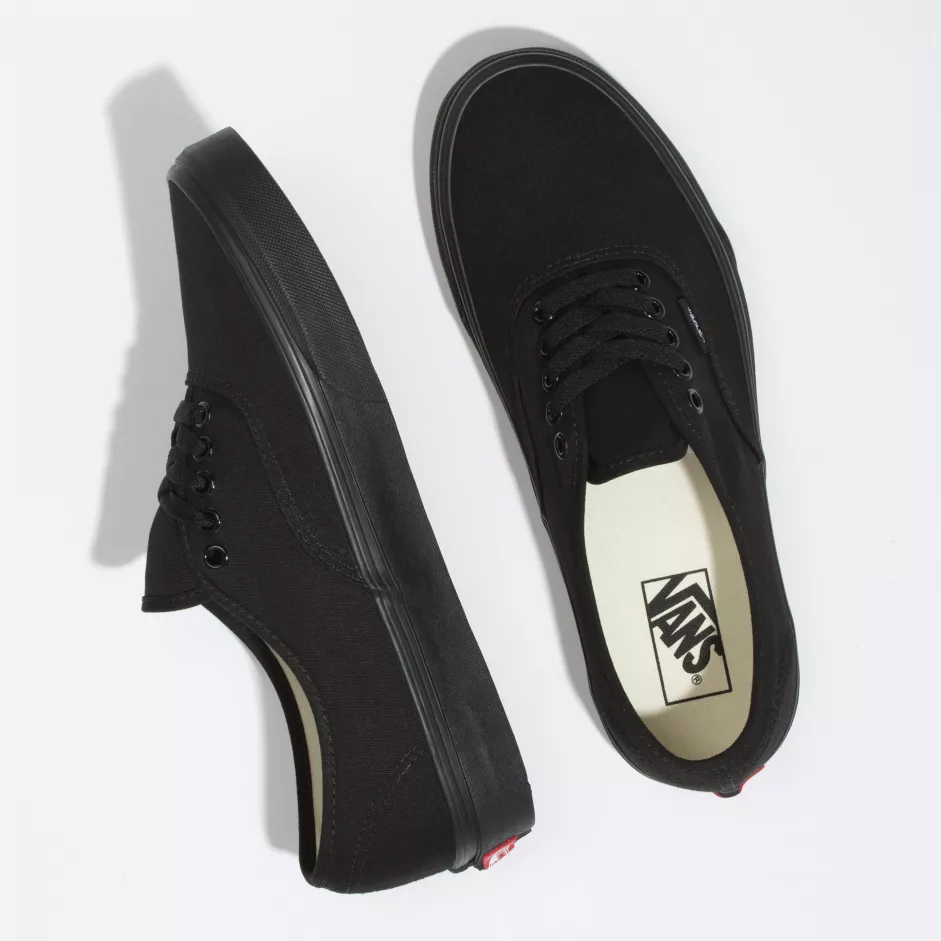 VANS Unisex Authentic Canvas Skate Shoe - Black