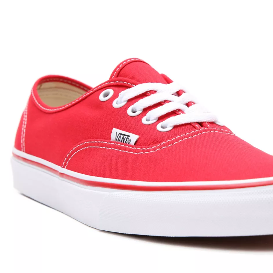 Red vans 2025 womens shoes