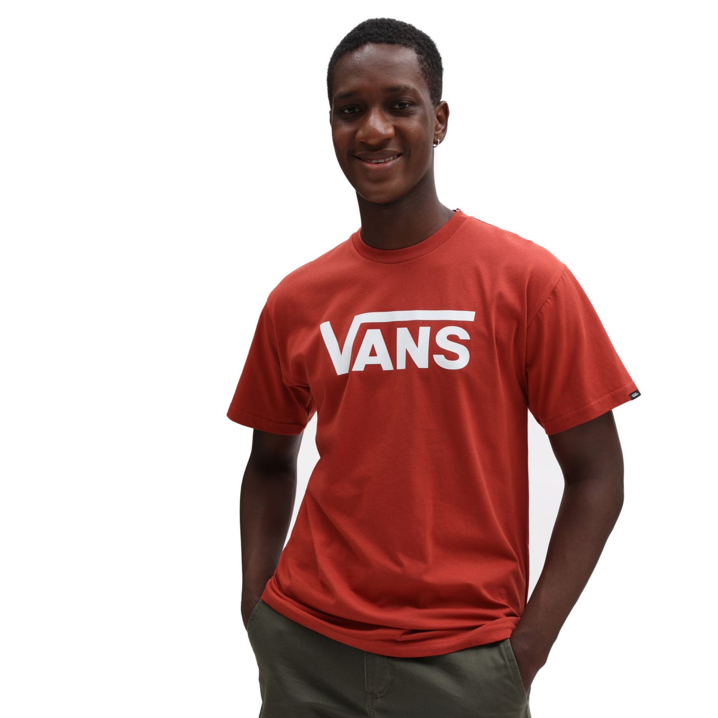 VANS Classic Logo Red Orange T-Shirt