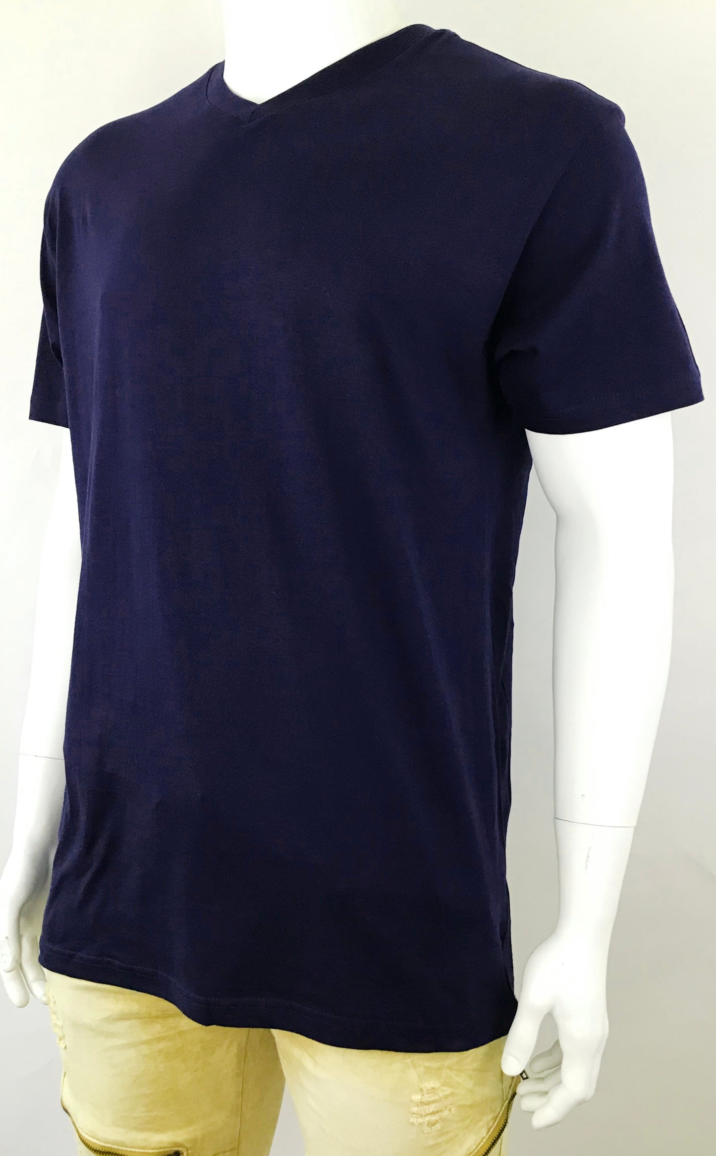 Men's Plain V-neck T-Shirt - Big Size Available (4 Colors)