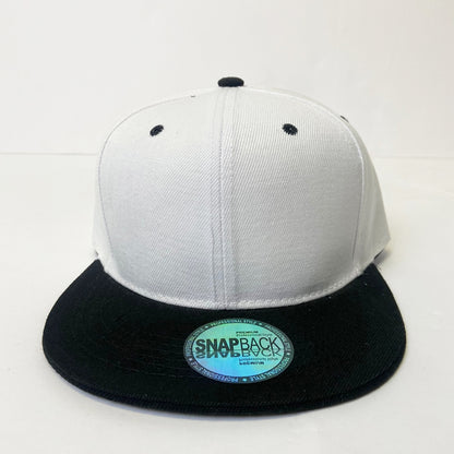 Classic 5 Panel Snapback Two Tone Hat - Green Camo