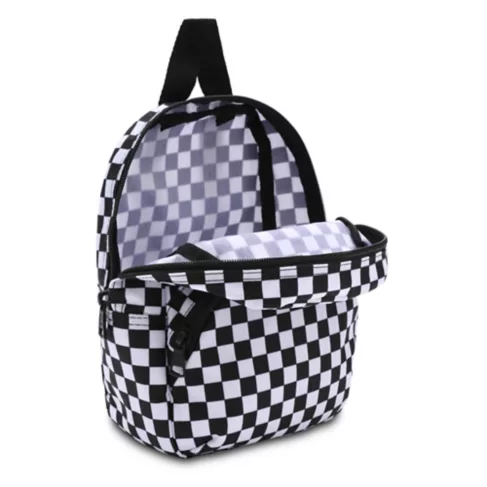 white checkered backpack mini